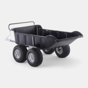 Apache ATV Garden Trailer 680 – Tandem/Twin Axle Tipping Trailer – Black
