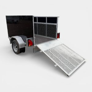 6ft x 4ft Tip Run Trailer with Rear Loading Ramp & High Sides