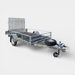 10ft x 5ft Bike, Buggy, Quad Transporter Flatbed Utility Trailer with Rear Loading Ramp
