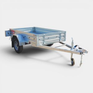 8ft x 5ft Utility Trailer with Front & Rear Drop-Panel