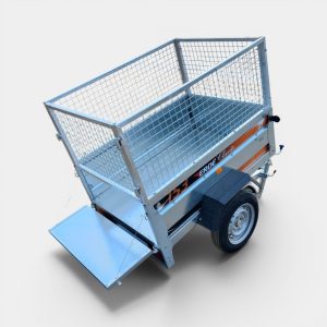 5ft x 3ft Erde 153 Tipping Trailer with Rear Drop Access & 600mm Cage Kit (Fully Assembled)