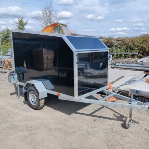 Special Offer – 8ft x 4ft Cube Sport 84 Box Trailer in Black with Aerodynamic Body & Rear Loading Ramp