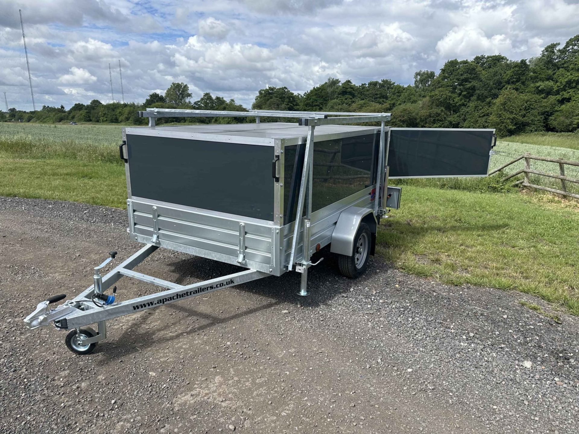 8ft x 4ft Roof Tent Scout 84 Trailer & Rear Loading Door (without TentBox) - Image 11