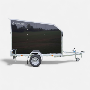 Ex-Demo – 8ft x 5ft Cube Sport Plus+ 85 Box Trailer in Black with Aerodynamic Body & Extended Rear Loading Ramp