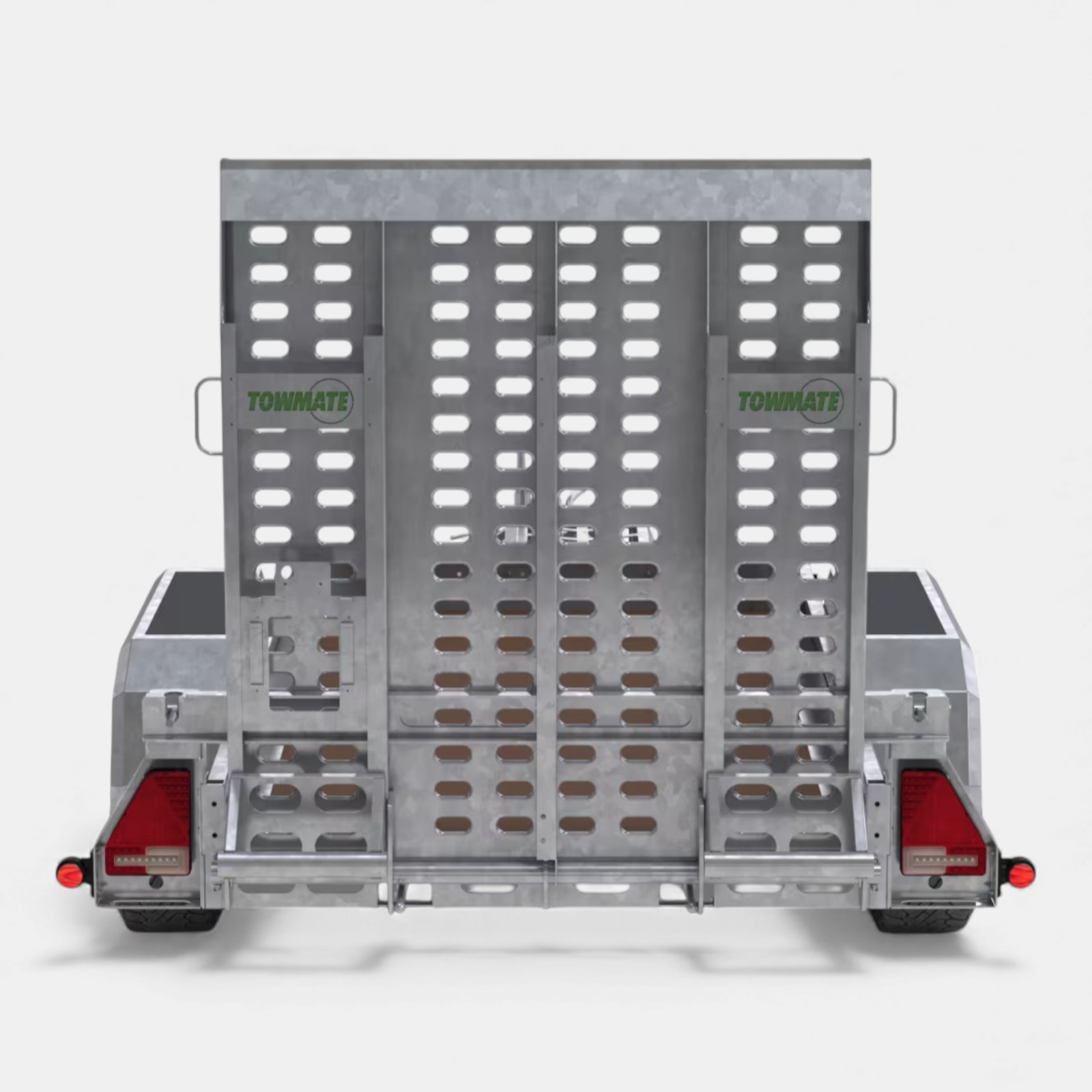 9ft x 4ft Braked Twin Axle Heavy Duty Road Apache Plant Trailer with Rear Loading and Front Bucket Rest - Image 10
