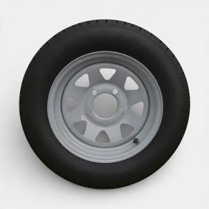 Pair of Trailer Wheels – Silver
