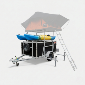 7ft x 4ft Roof Tent AquaOverlander 74 Trailer with Rear Door (without TentBox)