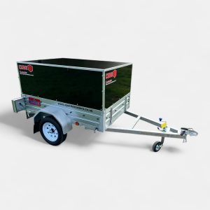6ft x 4ft Micro Cube 64 Trailer with Rear Door in Black
